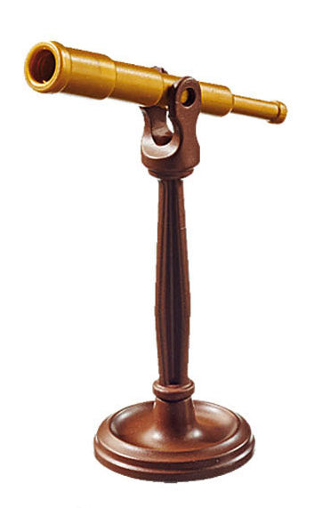 Playmobil 30 08 4673 & 30 08 4683 & 30 21 8360 Gold Telescope with hinge-pins on Telescope Stand and base