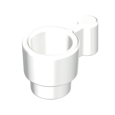 Playmobil 30 05 0362 White Mug, solid handle