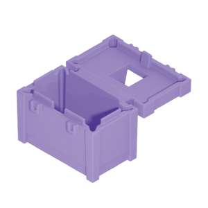 Playmobil 30 08 1063 light purple Box, hinged lid, handle on top 70514