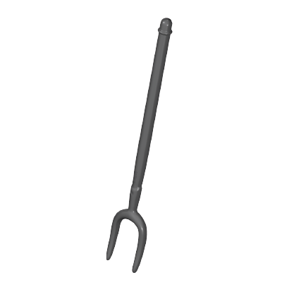 PLAYMOBIL 30 08 2362 Dark Grey Hay fork with U-shaped prongs 70608, 70978, 70997, 71190, 9478