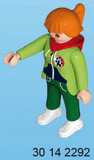 Playmobil 30 14 2292 Woman, orange ponytail, green hoodie with ferris-wheel print 70197