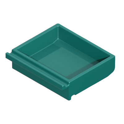 Playmobil 30 24 3670 dark turquoise shallow drawer 4412, 70197, 7457