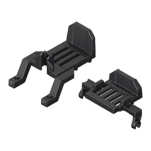 Playmobil 30 60 9602 Black Platforms for cannon frame, with back edges