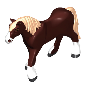 Playmobil 30 67 5533 Horse Noriker from Spirit, beige mane and tail, white nose and socks 70397 9477