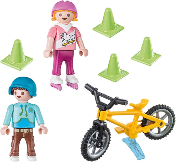 Playmobil Special Plus 70061 Children with skates and bike