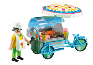 Playmobil 7492 Ice Cream Man seller vendor including Instructions