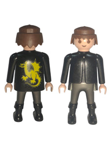 Playmobil Dragon Squad soldier, black boots Castle Guard (Dragon Coat Of Arms) 7123 3669