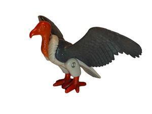 Playmobil Vulture Bird 30 66 2260 + 30 07 9320 Grey body and orange feet, wings spread