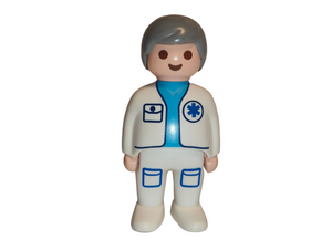 Playmobil 1.2.3 60 00 0720 Male Doctor with grey hair