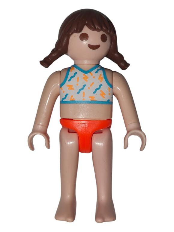 Playmobil Child girl, Orange Swimsuit