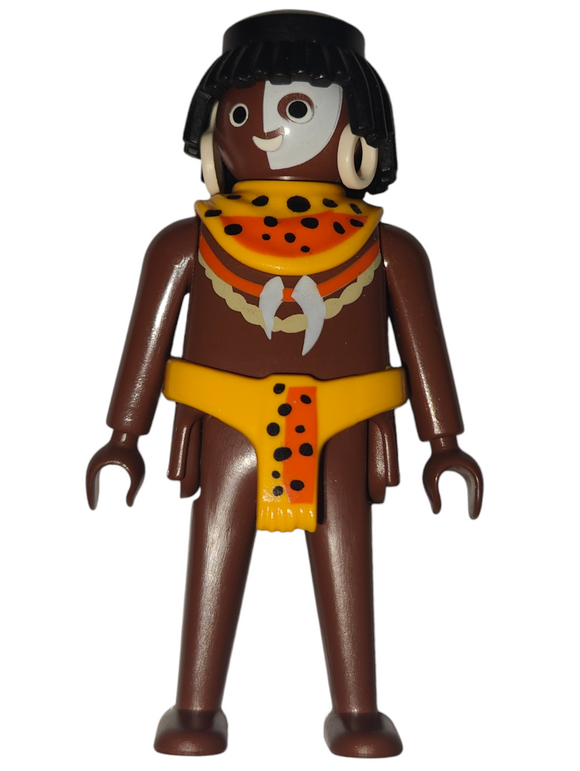 Playmobil 30 00 8130 Jungle native, yellow belt, leopard-skin collar 3040, 3097