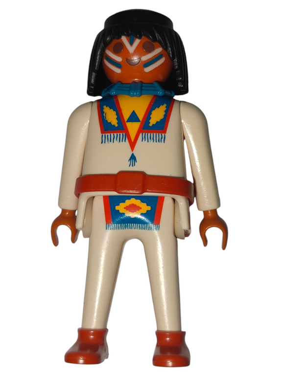 Playmobil 30 00 6790 Indian male, blue collar, orange belt 3028, 3250, 3876, 4072, 7659