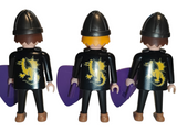 Playmobil 7123 3 Castle Guards (Dragon Coat Of Arms)