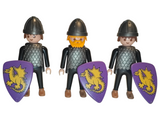 Playmobil 7123 3 Castle Guards (Dragon Coat Of Arms)