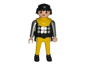 Playmobil 30 00 6920 Archer, Grey studded mail, Yellow draped neckcloth and legs 3123 , 3887 , 5738 , 7673