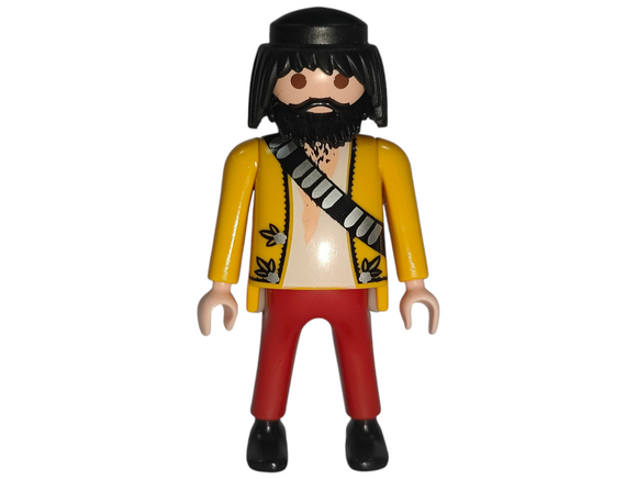 Playmobil Arms Smuggler, yellow coat with bandolier, red pants 3035