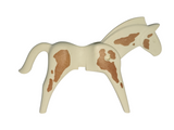 Playmobil 30 65 7370 White Horse (old-style) with brown pinto markings 3036 , 3304 , 3485 , 3748 , 3768 , 3786 , 3801 , 3805 , 3811 , 7009