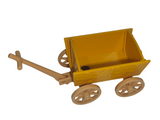 Playmobil 30 67 3550 Orange and tan wooden Wagon, child-size, 3124