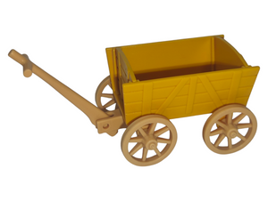 Playmobil 30 67 3550 Orange and tan wooden Wagon, child-size, 3124