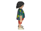 Playmobil 30 13 1630 Father, fat, shaggy black hair, green flowered shirt, red shorts 70088