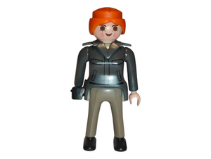 Playmobil 30 14 1160 Police woman, grey uniform, redhead 3159 , 3954