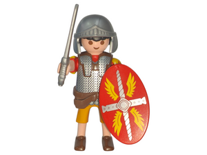 Playmobil 30 00 2712 Roman cavalryman with chainmail tunic including 30 20 4560 roman Sword and 30 63 0052 Shield