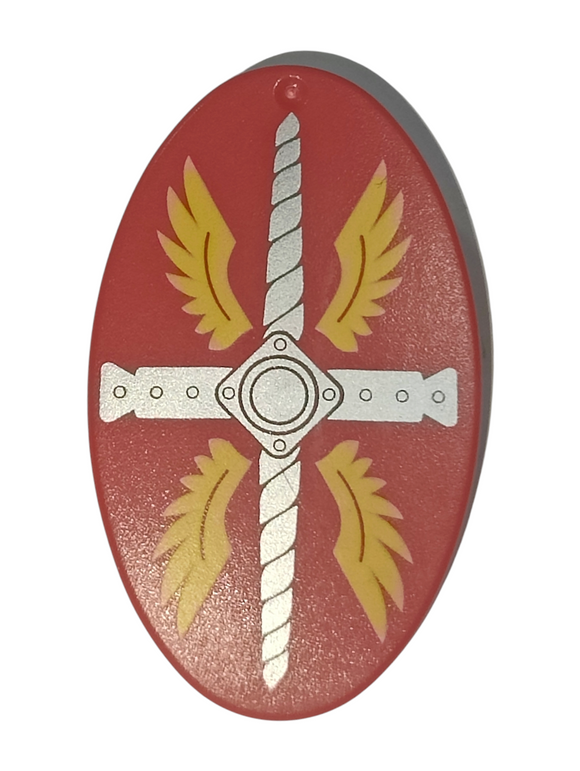 Playmobil 30 63 0052 Red with white cross, yellow wings Roman Shield