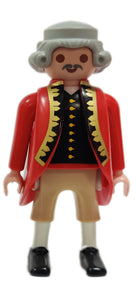 Playmobil 30 00 9592 30009592 Admiral, long red coat redcoat, grey powdered wig 5140