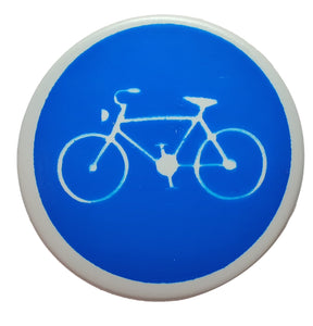 Playmobil 30 63 8722 white bicycle symbol on blue field traffic sign 4047